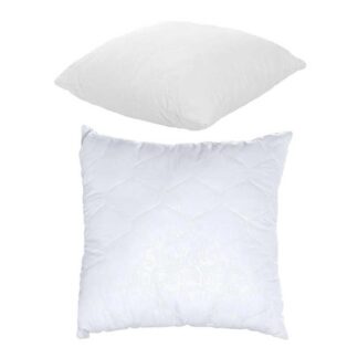 Гр Подушка "Сімейна" 3010033 стьоб мікрофібра, силіконізоване волокно, 50*50 см., біла "Homefort"