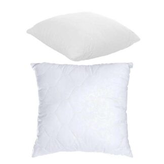 Гр Подушка "Сімейна" 3010010 стьоб мікрофібра, силіконізоване волокно, 60*60 см., біла "Homefort"