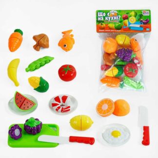 Гр Продукти на липучках “Що є на кухні?” 65395 "4FUN Game Club", 19 елементів, у пакеті