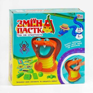 Гр Настільна гра "Зміїна пастка" 38265 "4FUN Game Club", ігрова платформа, 10 карток, 10 предметі...