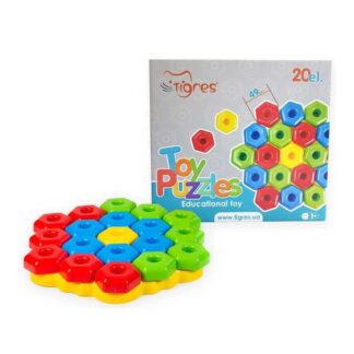 Гр Мозаїка "Ігро пазли" 39182 "Tigres", 20 елементів, в коробці