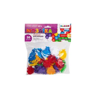 Гр Мозаїка різнокольорова №7 069/7 "BAMSIC", 50 деталей, у пакеті