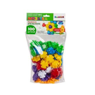 Гр Мозаїка різнокольорова №8 069/8 "BAMSIC", 100 деталей, у пакеті