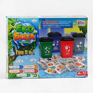 Ор Настольная обучающая игра "Эко Батл. Чистая планета" 25045 (18) "4FUN Game Club", 5 вариантов игры,