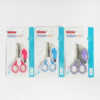 Гр Ножиці 54079 "Bimbo" 3 кольори, щіпці, на листі, ВИДАЄТЬСЯ ТІЛЬКИ МІКС ВИДІВ