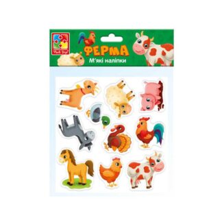 Гр М’які наліпки "Ферма" - VT4210-08 "Vladi Toys"