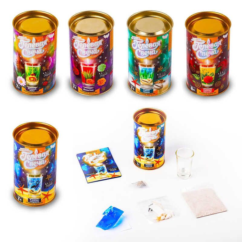 Гр Набір "Гелева свічка" в тубусі GS-01-01,02,03,04,05 "Danko Toys" ВИДАЄТЬСЯ МІКС ВИДІВ