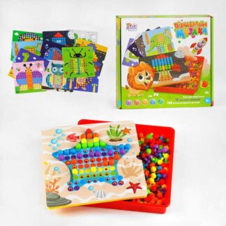 Гр Пізнавальна Мозаїка 24749 "4FUN Game Club", 180 елементів, 12 картинок-шаблонів, у коробці