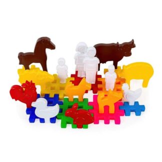 Гр Набір "Ферма №1" 115/15 "BAMSIC" 38 деталей, фігурки людей, фігурки тварин, у пакеті