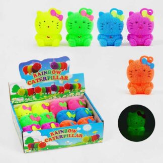 Гра антистрес C 60455 ЦІНА ЗА 12 ШТУК В БЛОЦІ, "Котик", підсвічування