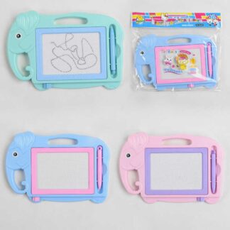 Досточка для малювання ЧОРНО-БІЛА C 36507 3 кольори, магнітна, 1шт у пакеті, ВИДАЄТЬСЯ ТІЛЬКИ МІК...