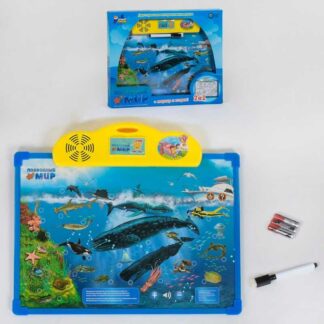 Досточка интерактивная 7281 "Подводний мир", двусторонняя, на русском языке, в коробке