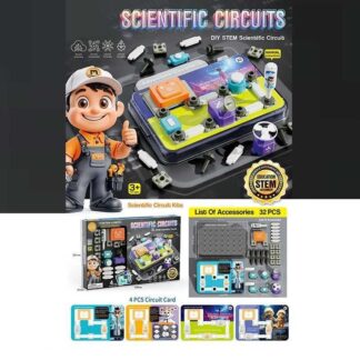 Електронний конструктор 77-52 K 32 елементів, радар, 2 види перемикачів, 4 картки із прикладами,...