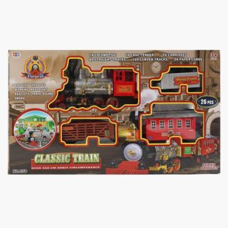 Залізниця 158 26 елементів, підсвічування, звук, парогенератор, довжина рейок 450см, 3 вагони, в...