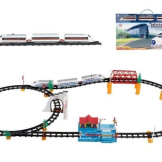 Залізниця 2928 B10 72 деталі, дорожні знаки, сигнальні ліхтарі, станція, дерева, в коробці