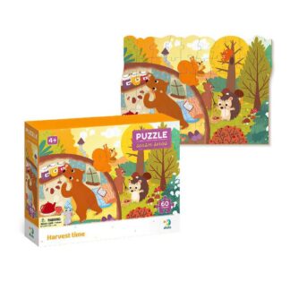 Гр Пазл "Прибирання у лісі" 60 ел. 300413 "Dodo", розмір елемента 4.5х3.5см, розмір зібран... 23х32см