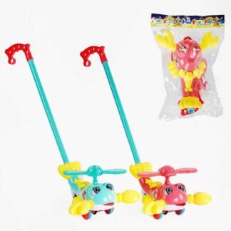 Каталка 8587 В "Лобстер", 2 кольори, підсвічування, рухомі елементи, дзвіночок, в пакеті