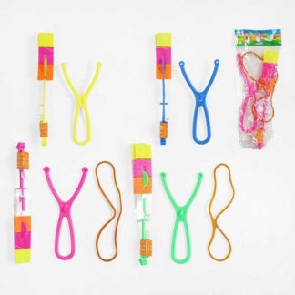 Запускач C 69857 ЦІНА ЗА 20 ШТУК В УПАКОВЦІ, підсвічування, елемент-вертольотик, рогатка, в пакеті