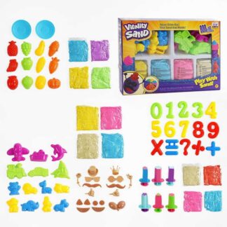 Кінетичний пісок 1902 A/C/E , 3 види , ВИДАЄТЬСЯ МІКС 800 г, 4 кольори, 16 форм, 6 екструдерів, в...