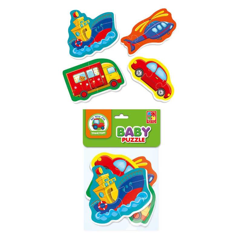 Гр Пазли бейбі "Транспорт" VT 1106-96 укр., "Vladi Toys", у пакеті