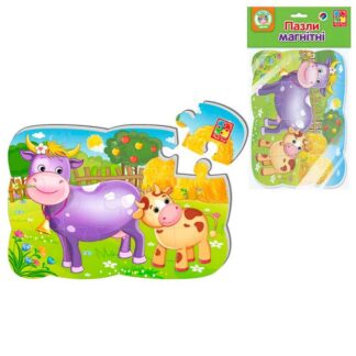 Гр Пазли магнітні А5 "Корова і теля" - VT3205-74 "Vladi Toys"