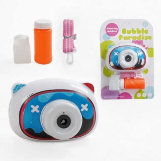 Камера з мильними бульбашками 3939-91 A на батарейках, підсвічування, звукові ефекти, пляшечка з...