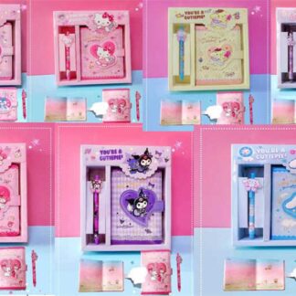 Канцелярський набір M 18140 блокнот, механічна ручка, в коробці, ВИДАЄТЬСЯ МІКС ВИДІВ