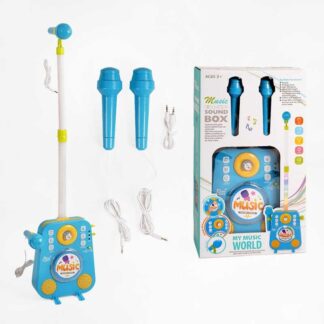 Караоке 1093 підсвічування, 2 мікрофони, мелодії, підключення до MP3, регулювання гучності, запис...