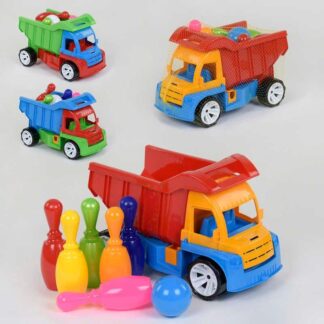 Самосвал "Алекс" с 6-кеглями малый и шар 084