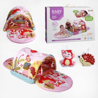 Килимок BBL 678 розкладний, тунель, м’які брязкальця, в коробці