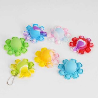 Гра антистрес №8 Pop it брелок, D=9см, в пакеті