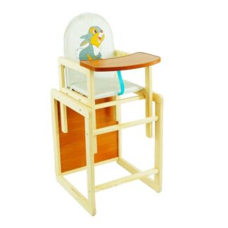 Гр Стульчик /кожзам/ №2011 - "Серый зайчик" - цвет БЕЛЫЙ ТМ "Мася"