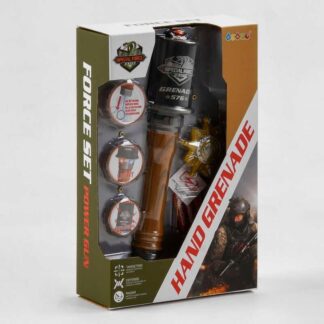 Граната 35000 білий дим, підсвічування червоним та синім кольором, звук таймера та вибуху, в коробці