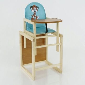 Гр Стульчик /кожзам/ №2053 - "Тигр" - цвет ГОЛУБОЙ  (1) ТМ "Мася"