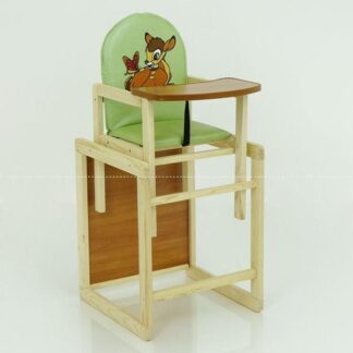 Гр Стульчик /кожзам/ №2065 - "Оленёнок Бэмби" - цвет САЛАТОВЫЙ  (1) ТМ "Мася"