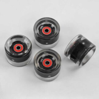 Комплект коліс для пенні борда SK-485 “Best Board” /ЦІНА ЗА 4ШТ/ колір ЧОРНИЙ, зі світлом, підшип...