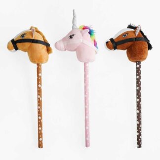 Коник на паличці C 64277 середня висота 70 см, звуки: стукіт копит та іржання, плюшева голова, де...