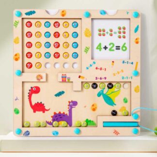 Дерев`яна магнітна гра C 71016 20 карток із завданнями, англійська абетка, цифри, магнітний стилу...