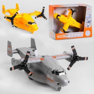 Літак WY 490 AB "Військовий", 2 кольори, інерція, 2 положення гвинтів, звуки роботи гвинтів, підс...