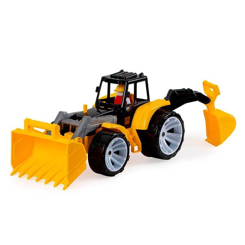 Гр Трактор BAMS 2 ковши 007/17 черная кабина (8) "BAMSIC", в сетке