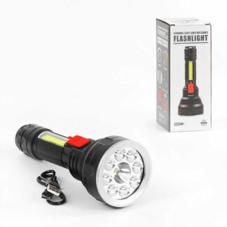 Ліхтар світлодіодний C 56762 акумуляторний, 4 режими роботи, індикатор заряду, USB-кабель, в коробці