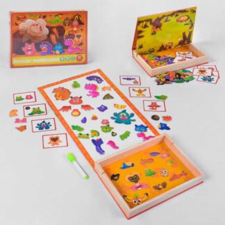 Дерев`яна магнітна дошка B 33488 маркер, в коробці