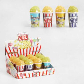 Лизун M 47705 ЦІНА ЗА 12 ШТУК В БЛОЦІ, "Попкорн"