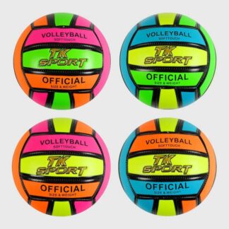 М`яч волейбольний C 60983 "TK Sport" 4 види, матеріал м`який PVC, вага 280-300 грамм, розмір №5,...