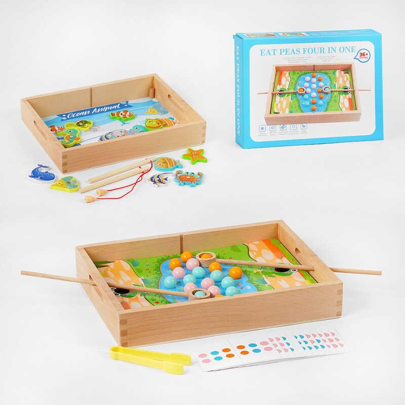 Логічна гра С 57642 2в1, магнітна риболовля, сортер, в коробці