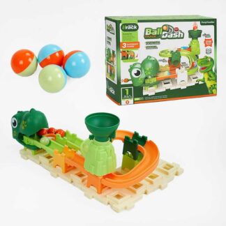 Конструктор U 9634 28 деталей, запускач динозавр, кульки, 3 варіанти складання, в коробці