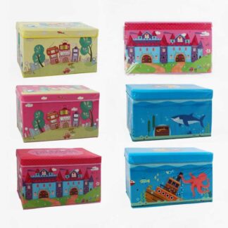 Короб-органайзер C 68853 розкладний, розмір - 59.5х31х35.5 см, щільний картон, тканина відшт... 31х35