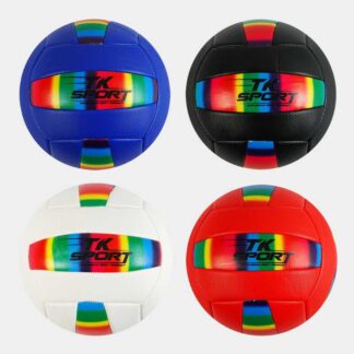 М`яч волейбольний M 48524 "TK Sport", 4 види, матеріал м`який PVC, вага 280-300 грамм, розмір №5,...
