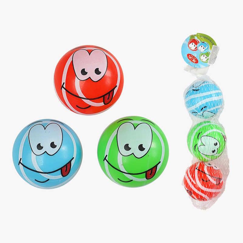 М`яч гумовий С 70483 ЦІНА ЗА 3 ШТУКИ У СІТЦІ, 6 см діаметр