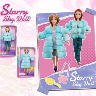 Лялька SK 051 C висота 30 см, шарнірне з’єднання, зйомне взуття, щітка для волосся, в коробці